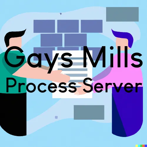 Gays Mills, Wisconsin Process Servers