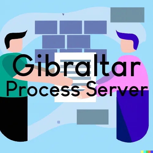 Gibraltar, Michigan Process Servers
