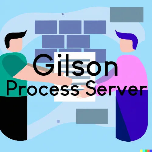 Gilson, IL Process Servers in Zip Code 61436
