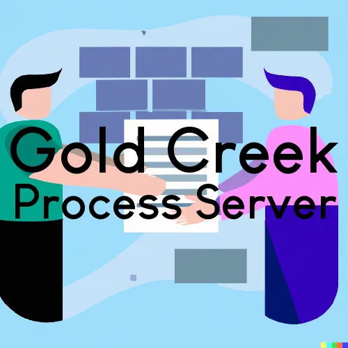 Gold Creek, MT Process Server, “Serving by Observing“ 