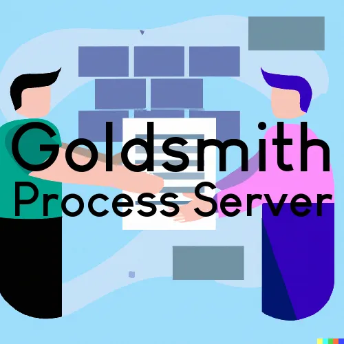 Goldsmith, TX Process Servers and Courtesy Copy Messengers