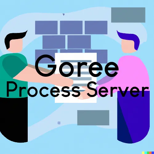Goree, TX Process Servers and Courtesy Copy Messengers