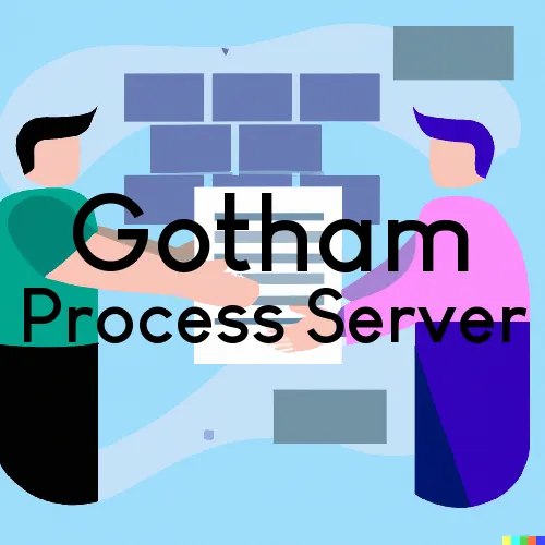 Gotham, WI Court Messenger and Process Server, “Gotcha Good“