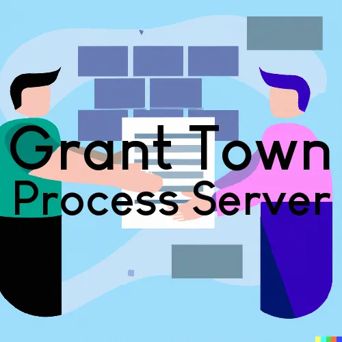 Grant Town Process Server, “Serving by Observing“ 