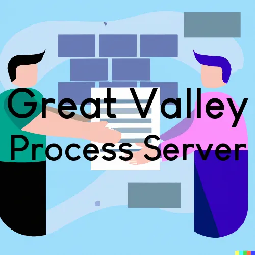 Great Valley, NY Process Servers in Zip Code 14741