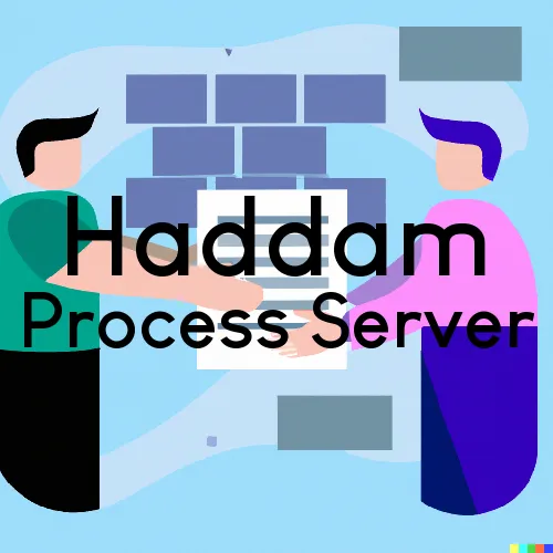 Haddam, Connecticut Process Servers and Field Agents
