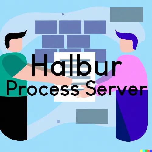 Halbur, IA Process Server, “Serving by Observing“ 