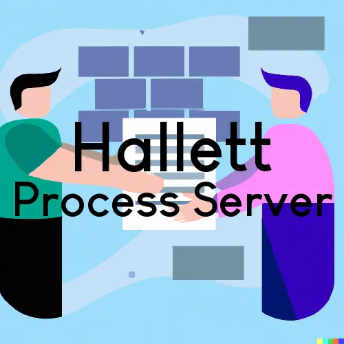Hallett, OK Process Servers in Zip Code 74034