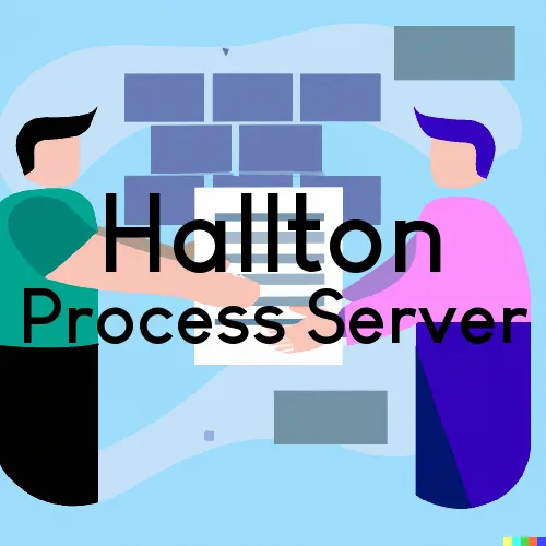 Hallton, PA Process Servers in Zip Code 15860