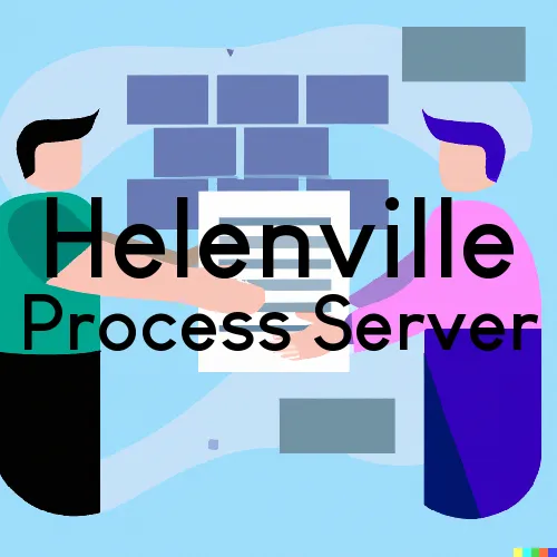 Helenville Process Server, “On time Process“ 