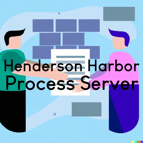 Henderson Harbor, NY Process Server, “Serving by Observing“ 