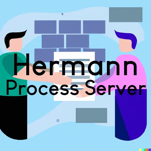 Hermann, MO Process Servers and Courtesy Copy Messengers