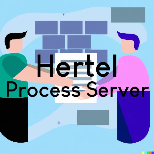 Hertel, WI Process Servers in Zip Code 54845