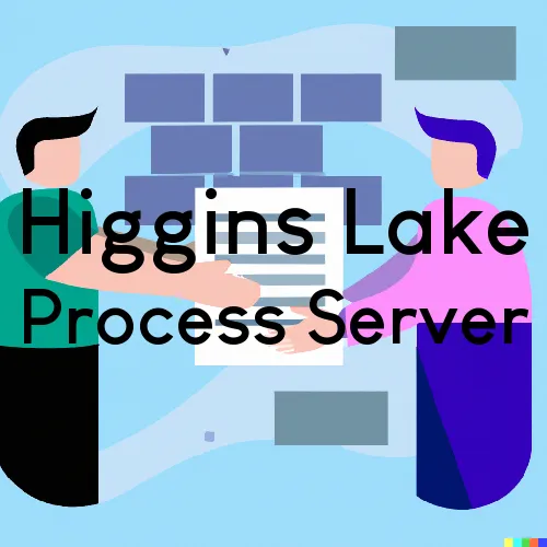 Higgins Lake, MI Process Server, “Alcatraz Processing“ 