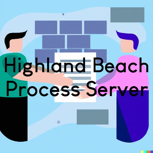 Highland Beach, Florida Process Servers and Process Services