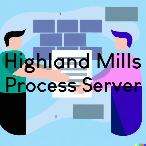 Highland Mills, NY Process Server, “Rush and Run Process“ 
