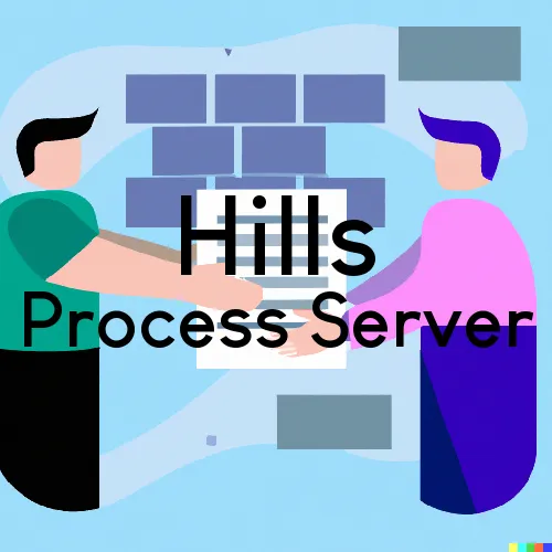 Hills, Iowa Process Servers