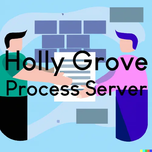 Holly Grove, AR Process Servers and Courtesy Copy Messengers