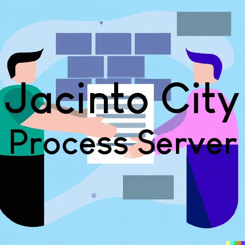 Jacinto City, TX Process Server, “Serving by Observing“ 