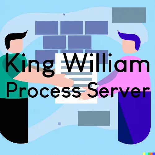 King William, VA Process Servers and Courtesy Copy Messengers