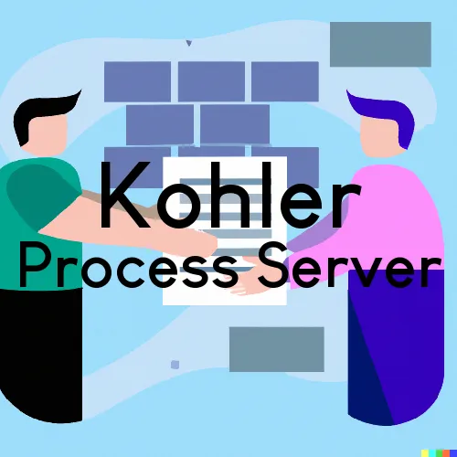 Kohler, WI Process Servers in Zip Code 53044