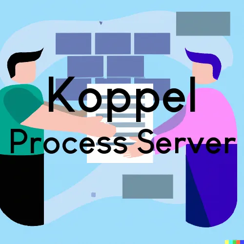 Koppel, Pennsylvania Process Servers