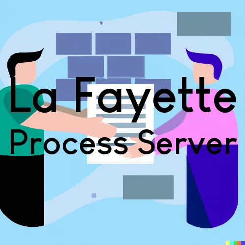Process Servers in Zip Code Area 61449 in La Fayette