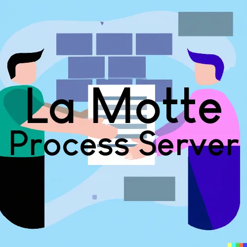 La Motte, IA Process Server, “Rush and Run Process“ 
