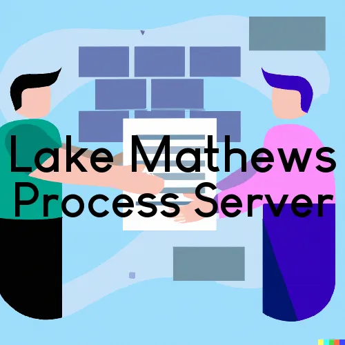Lake Mathews, California Process Server, “ABC Process and Court Services“ 