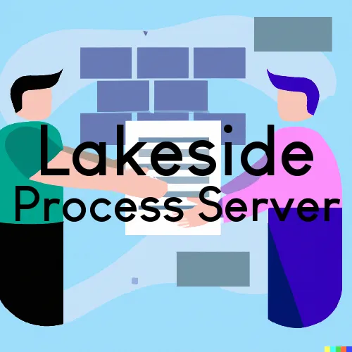 Process Servers in Zip Code Area 92040 in Lakeside