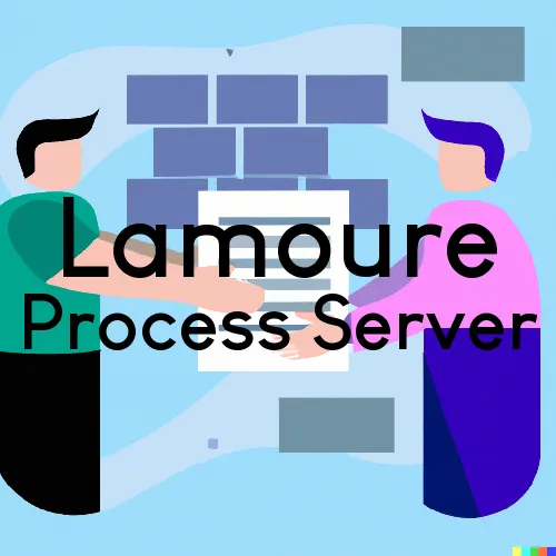 Lamoure, ND Process Server, “Thunder Process Servers“ 