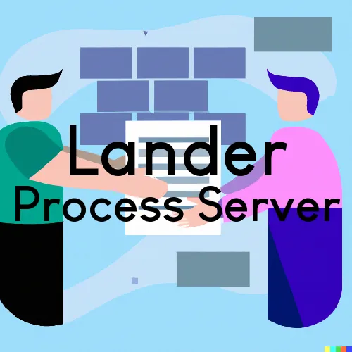 Lander, WY Process Servers and Courtesy Copy Messengers