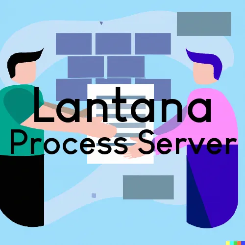 Lantana, Florida Process Servers for Residential Addresses