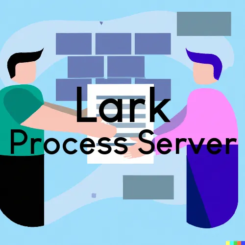 Lark, ND Process Servers and Courtesy Copy Messengers