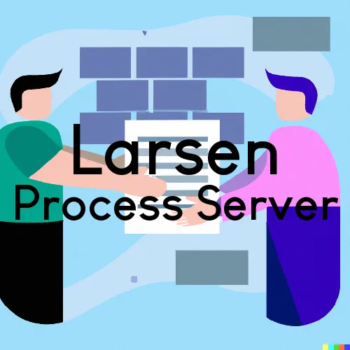 Larsen, WI Process Servers in Zip Code 54947