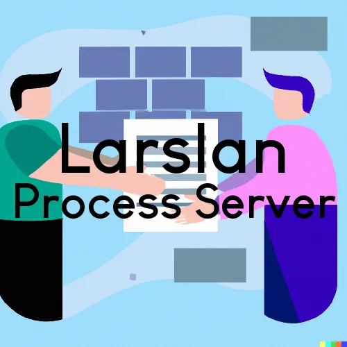 Larslan, MT Process Servers and Courtesy Copy Messengers