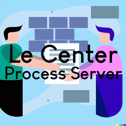 Le Center, Minnesota Process Servers and Field Agents