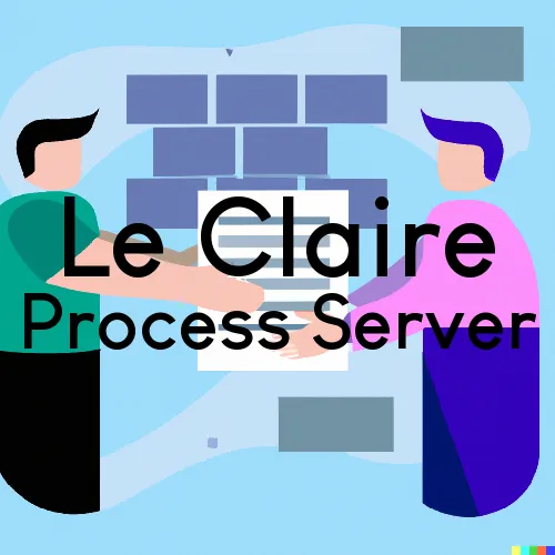 Le Claire, Iowa Process Servers