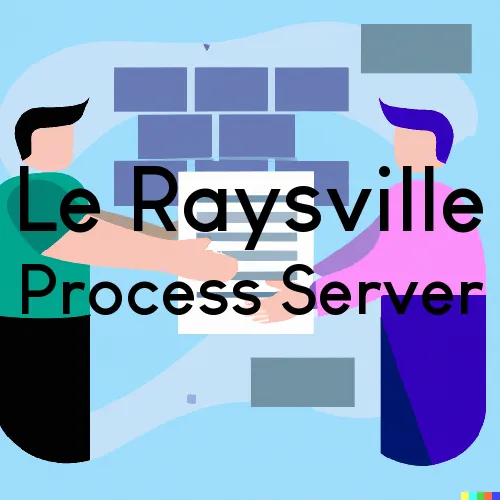 Le Raysville, Pennsylvania Process Servers