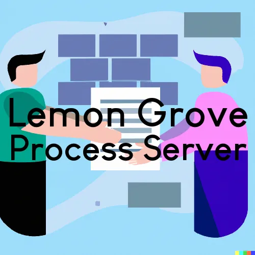 Process Servers in Zip Code Area 91946 in Lemon Grove