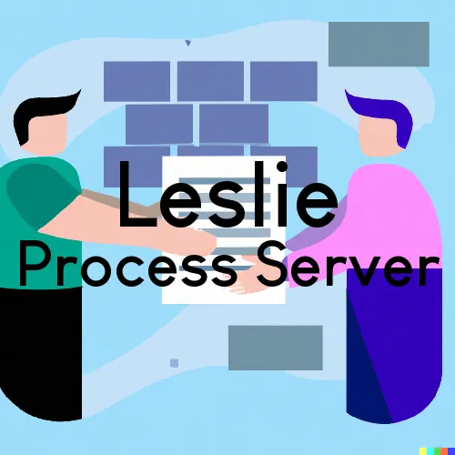 Courthouse Runner and Process Servers in Leslie