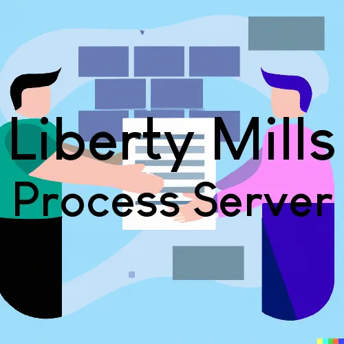 Liberty Mills, IN Process Server, “Server One“ 