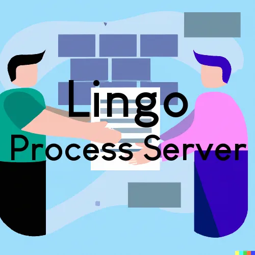 Lingo, NM Process Servers and Courtesy Copy Messengers