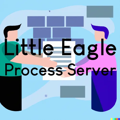 Little Eagle, SD Process Server, “Rush and Run Process“ 