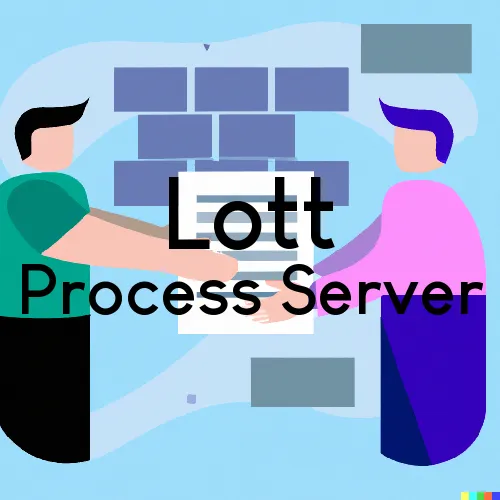 Lott, TX Process Servers and Courtesy Copy Messengers
