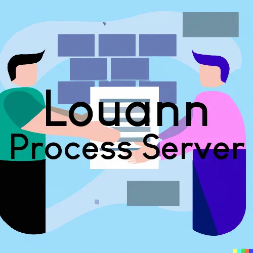 Louann, AR Process Servers in Zip Code 71751