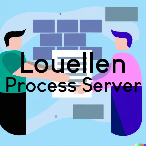 Louellen Process Server, “Serving by Observing“ 