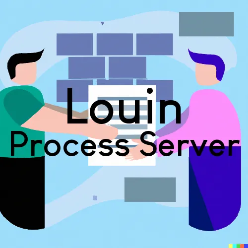 Louin, MS Process Servers in Zip Code 39338