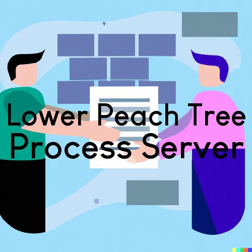 Process Servers in Lower Peach Tree, Alabama 