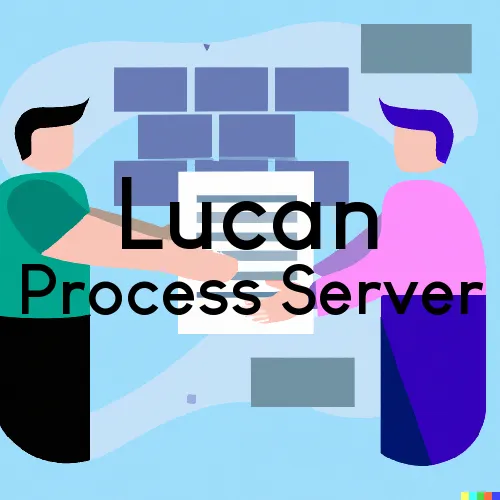 Lucan, MN Process Servers in Zip Code 56255